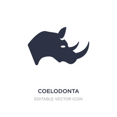coelodonta icon on white background. Simple element illustration from Animals concept.