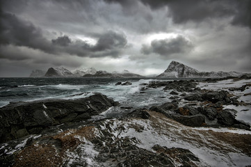 raging sea
