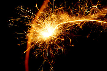 Glow from holiday fireworks