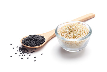 Black and white sesame seeds