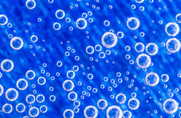 abstract background with bubbles blue