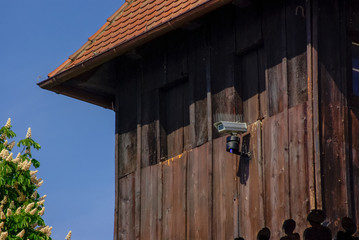 Surveillance Camera on a Building