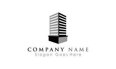 Fototapeta premium high building logo vector