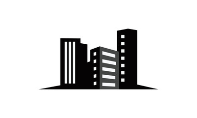 Obraz premium property building logo vector