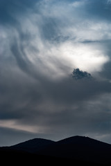 Dramatischer Himmel, dramatische Wolken