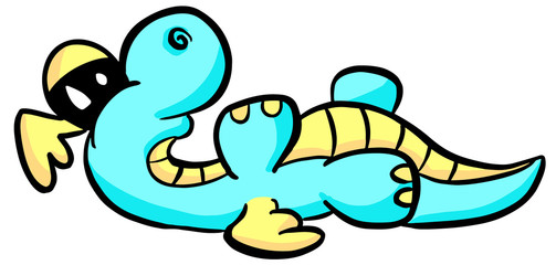 Cute Dragon Dinosaur Cartoon Illustration Character