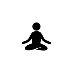 human yoga icon logo