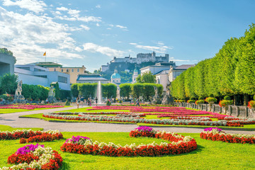 Obraz premium Mirabell Gardens, Salzburg in Austria