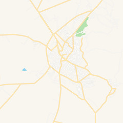 Korce, Albania printable map