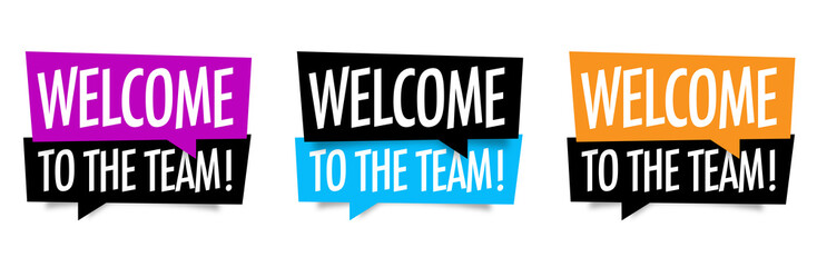 Welcome to the team