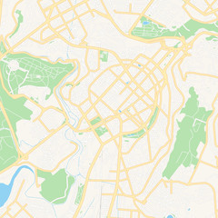 Yerevan, Armenia printable map