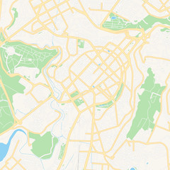 Naklejka premium Yerevan, Armenia printable map