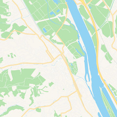 Fototapeta na wymiar Klosterneuburg, Austria printable map
