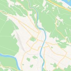 Fototapeta premium Spittal an der Drau, Austria printable map
