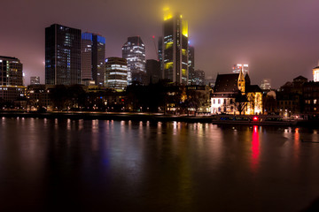 Fototapeta na wymiar Christmas Frankfurt by night