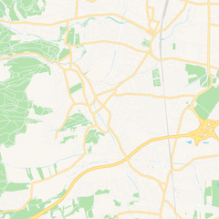Fototapeta na wymiar Perchtoldsdorf, Austria printable map