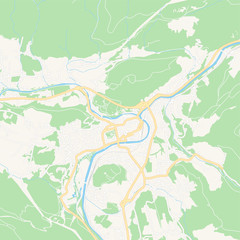 Bad Ischl, Austria printable map