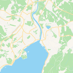 Gmunden, Austria printable map