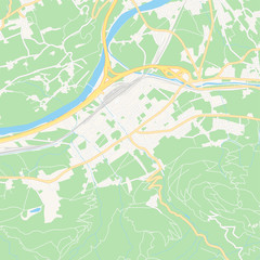 Worgl, Austria printable map