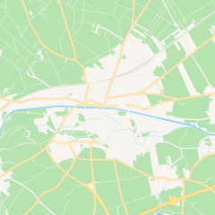 Fototapeta na wymiar Neunkirchen, Austria printable map