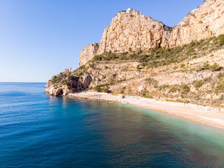 Moraig cove beach in Benitatxell, Alicante, Spain