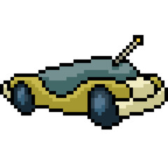 vector pixel art toy car