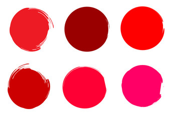 Brush paint circles