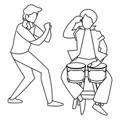 couple of musicians characters