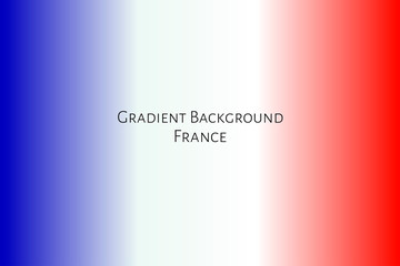 France national flag colors gradient. Beautiful traditional background template for covers, websites, invitations, posters.Copy space and place for text. Vector EPS10 illustration.