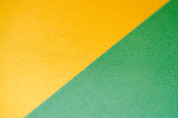 Fototapeta premium Gold and green paper texture background.