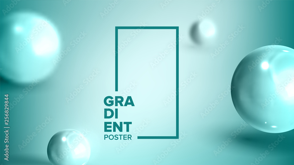 Poster abstract background liquid fluid vector. curve minimalism. decoration smooth. blurred print. element