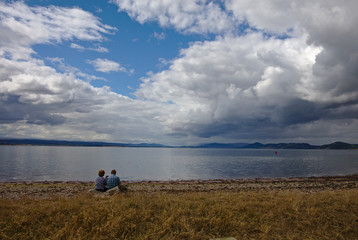 Fototapeta na wymiar Waiting for dolphins: Moray Firth