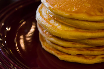 ホットケーキとシロップ