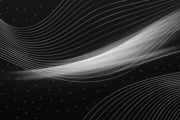 Naklejka premium abstract, fractal, wave, technology, design, blue, line, pattern, black, texture, idea, dark, backdrop, template, grid, math, light, representation, geometry, universe, design element, concept, space