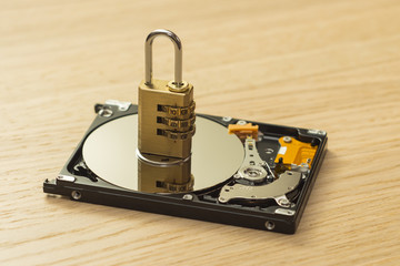 combination lock hard disk (HDD)