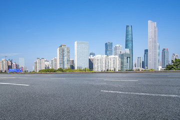 Fototapeta na wymiar Guangzhou urban architecture and urban traffic roads