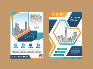 design cover poster a4 catalog book brochure flyer layout annual report business template