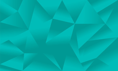 Abstract turquoise polygonal background