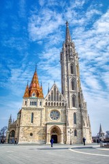 Fototapeta na wymiar Matthias Church in Budapest, Hungary.