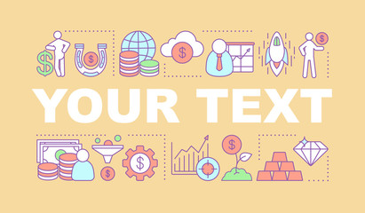 Business development word concepts banner