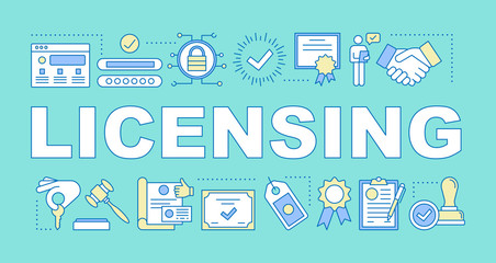 Licensing word concepts banner