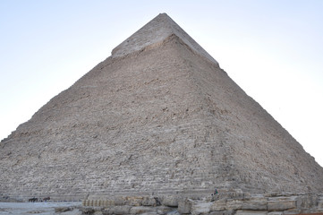 Fototapeta na wymiar Cairo, Egypt - Great pyramids of Giza, Pyramid of Khafre