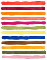 Watercolor artistic color palette. Trendy colors spring summer 2019