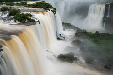 Fototapeta na wymiar Iguazu Falls on the Border of Brazil and Argentina