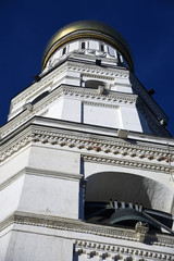 Architecture of Moscow Kremlin. Ivan Great bell tower.