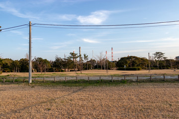 Fototapeta premium 養老川臨海公園 千葉県市原市五井海岸