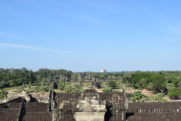 Fototapeta na wymiar Landscape from Angkor Wat, Cambodia
