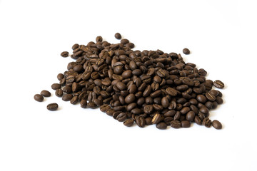 coffee beans isolated on white background