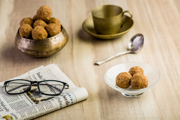 Flax seeds pinni - a punjabi dessert
