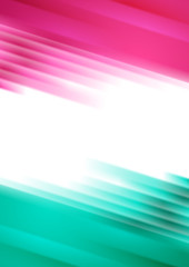 Pink and turquoise glowing stripes abstract background